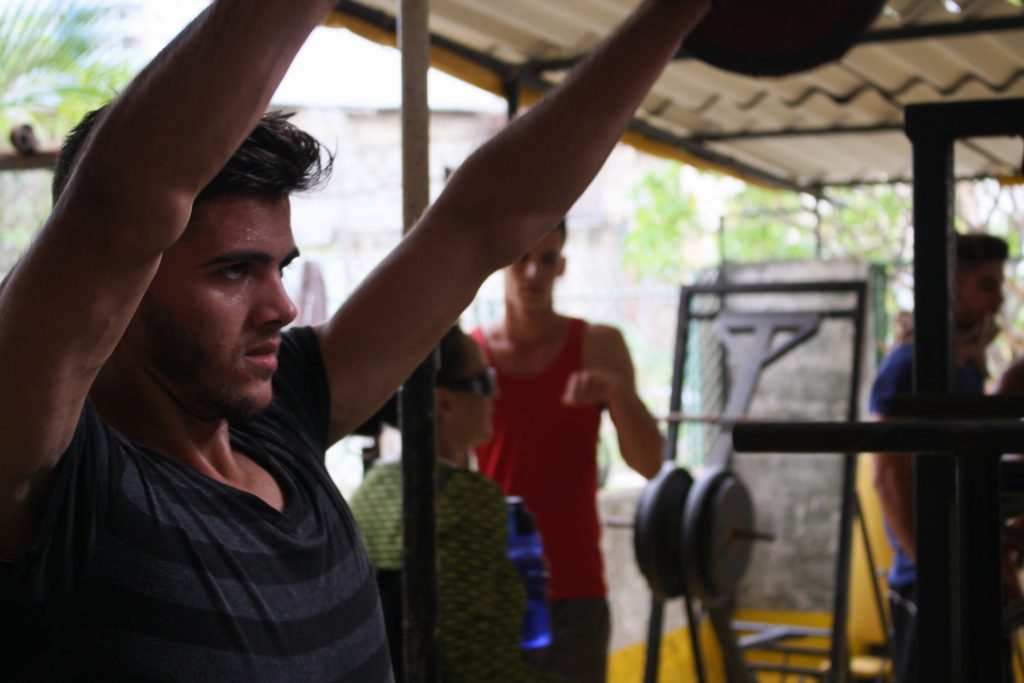 Havana, Cuba, August 14th, 2018: Man Getting Fit at Cuban Gym Editorial  Stock Photo - Image of time, ground: 126153873